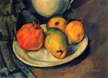  paul - Stillleben mit Granatapfel und Birnen Paul Cezanne